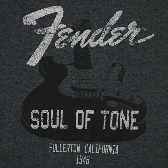 Fender Guitars Soul of Tone T-Shirt Shirt Gray‎ California S Small - Picture 5 of 10